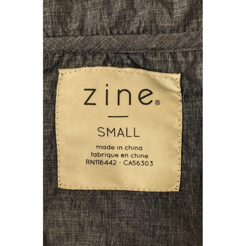 Zine Pullover Windbreaker Hoodie Water Resistant Gray/Charcoal Size Small - Picture 5 of 7